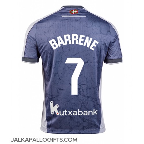 Real Sociedad Ander Barrenetxea #7 Vieraspaita 2025-26 Lyhythihainen